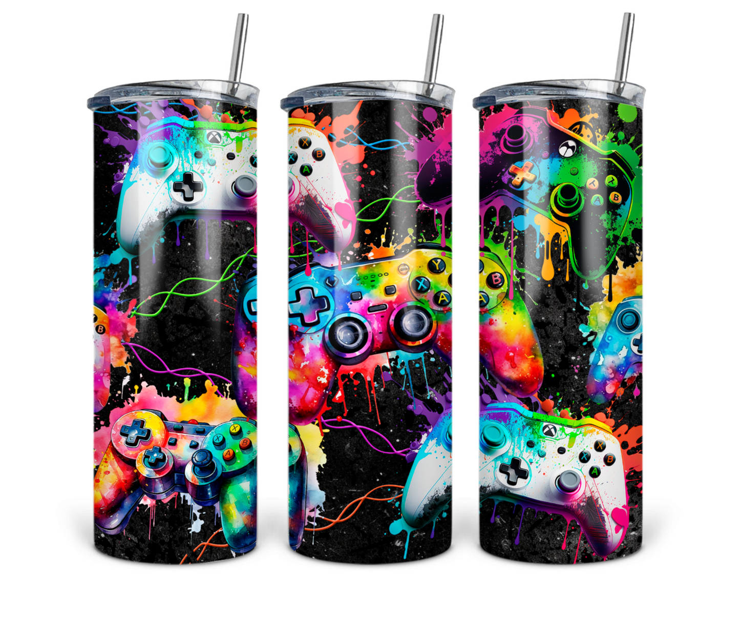 Gamer Tumbler/Boy Tumbler/Gamer Controller Tumbler/20oz Tumbler/ Sublimation Tumbler