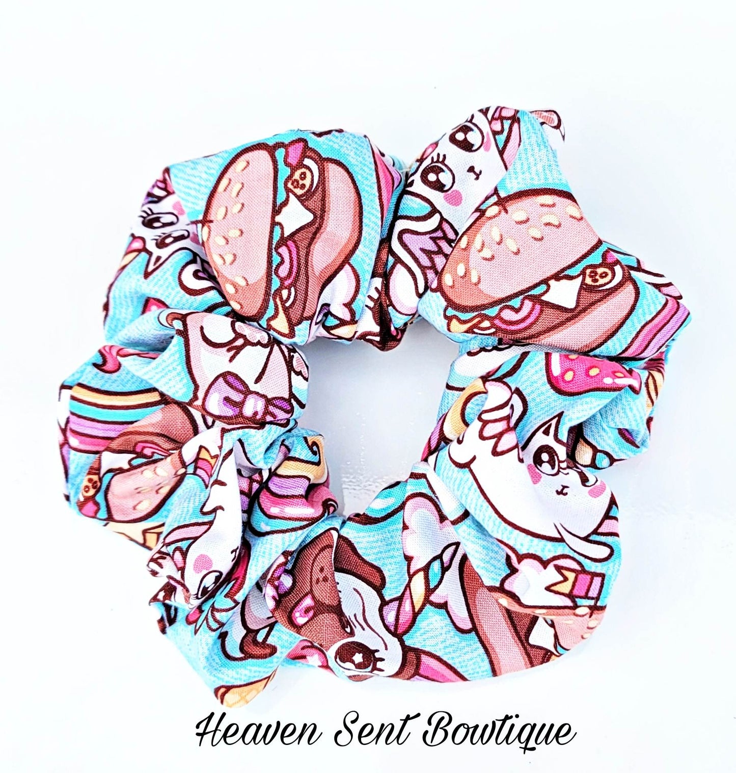 Kids Theme Scrunchies/Birthday Gift/ Kids Scrunchy/Hair Tie/ Ponytail Holder/ Cotten Fabric/