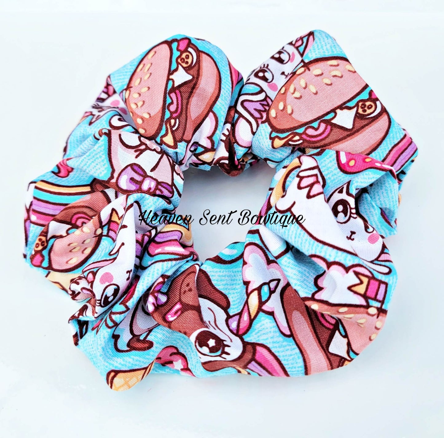 Kids Theme Scrunchies/Birthday Gift/ Kids Scrunchy/Hair Tie/ Ponytail Holder/ Cotten Fabric/