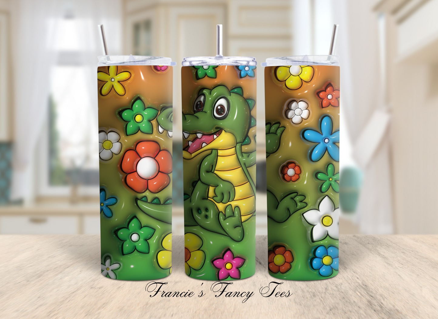 Animals 3D Puffy Tumbler/Animal Tumbler/Kids Tumbler/Birthday Gift/20oz Tumbler/Sublimation Tumbler