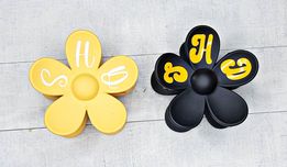 Flower Hair Claws Clips/Acrylic Hair Clip/Personalized Hair Claw/Trendy 5inch Hair Clip/Flower Hair Claws for Women/Rectangular Hair Claw/Flower Hair Claw