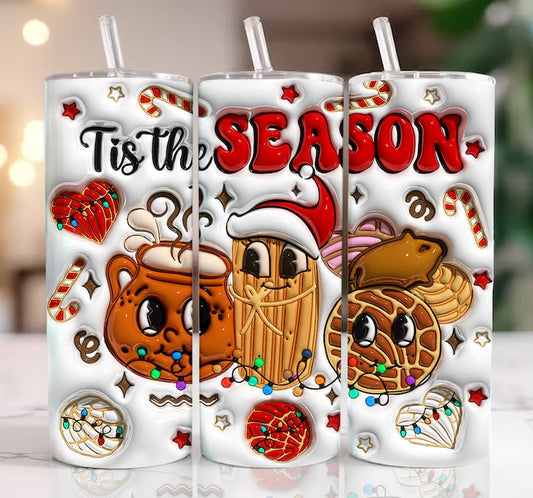 Christmas Tumbler/ Christmas Gift/ Mexican Tumbler/20oz Tumbler/ Sublimation Tumbler