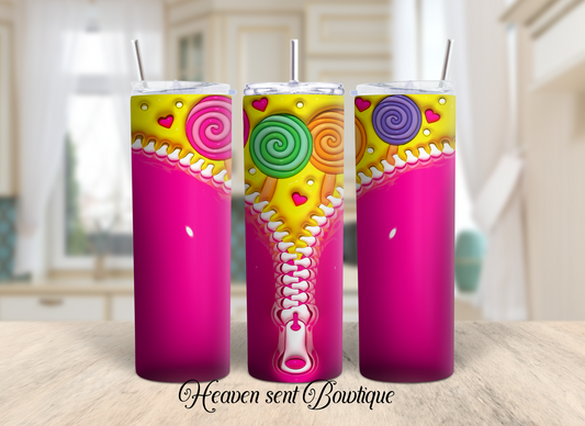 Lollypop 3D Tumbler/Candy Tumbler/Kids Tumbler/20oz Tumbler/Sublimation Tumbler