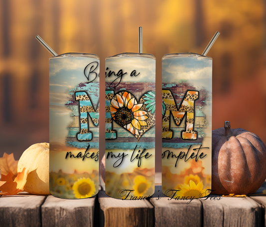 Blessed Mom Tumbler/Coffee Tumbler/Glassware/20oz Tumbler/Birthday Gift/Sublimation Tumbler