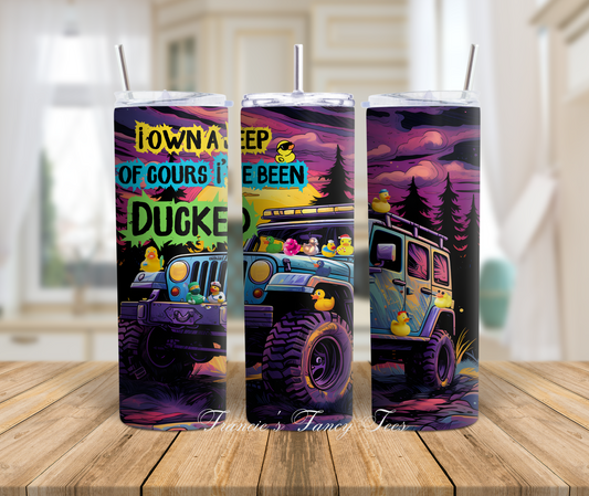 Duck Jeep Tumbler/Leep Lovers/Adult Tumbler/20oz Tumbler/ Sublimation Tumbler