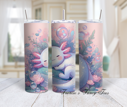 Axolotl Tumbler/Animal Tumbler/Kids Tumbler/20oz Tumbler/Sublimation Tumbler