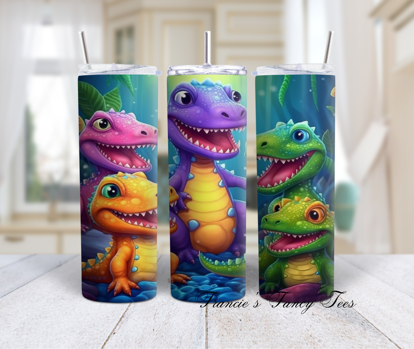 Dinosaur Tumbler/Boy Tumbler/20oz Tumbler/ Sublimation Tumbler