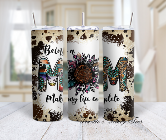 Being A Mom/Mom Tumbler/ Mother's Day Gift/20oz Tumbler/Sublimation Tumbler