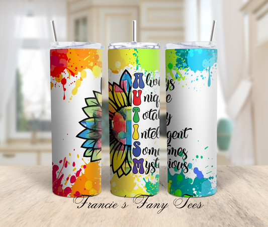 Autism Tumbler/Best Gift/20oz Tumbler/Sublimation Tumbler