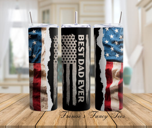 Best Dad Ever/Father's Day Tumbler/Father's Day Gift/20oz Tumbler/Sublimation Tumbler