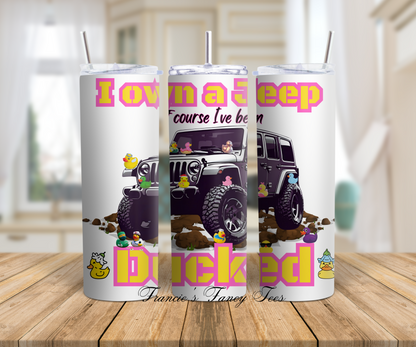 Jeep Duck Tumbler/Jeep Lovers/ Jeep Tumbler/20oz Tumbler/ Sublimation Tumbler