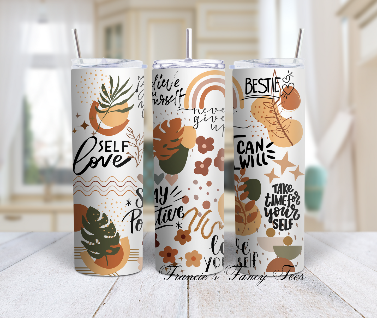 Love Tumbler/ Uplifting Tumbler/ 20oz Tumbler/ Sublimation Tumbler