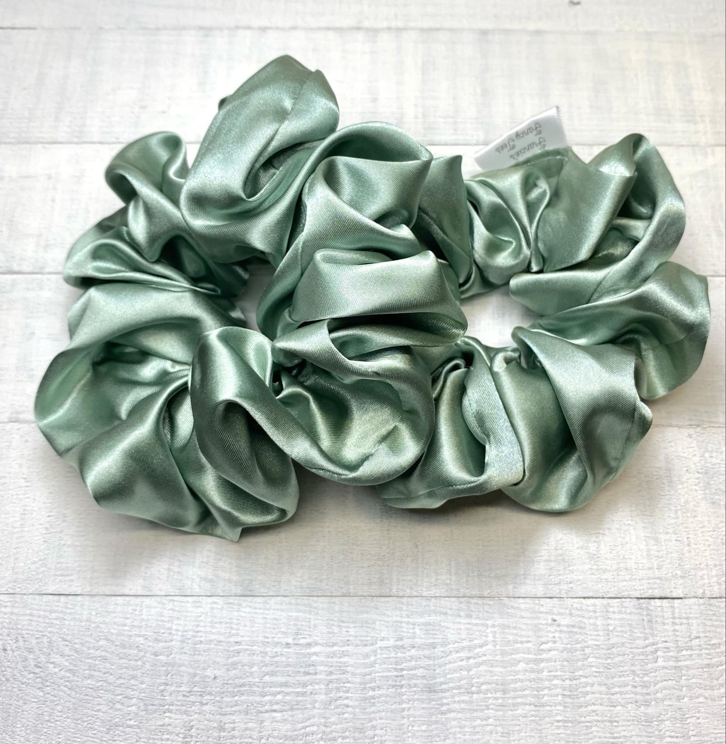 Sage Green Scrunchy/Ponytail Holder/Hair Tie/Birthday Gift/Wedding Gift/Scrunchies for Girls/Silk Fabric/Silk Scrunchies